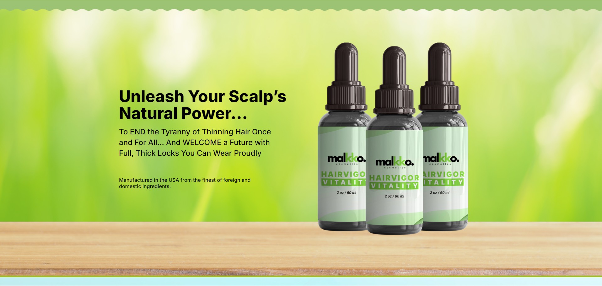 Malkko Cosmetics Hairvigor Vitality